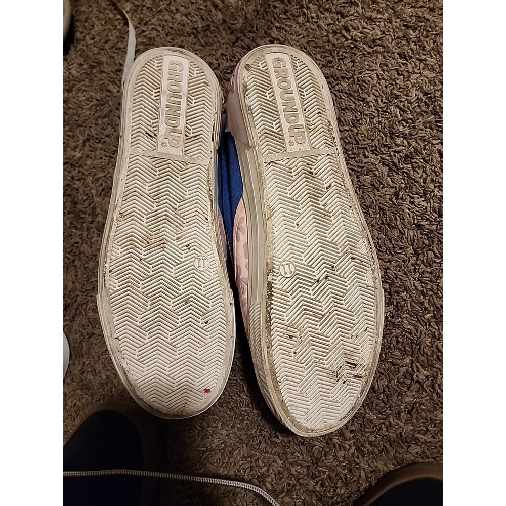 Disney Stitch And Angel Slip On Shoes Unisex M 11 - W 12.5 Pink And Blue Used - Picture 7 of 8